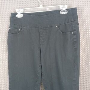 JAG High Rise Straight Leg Stretch Jeans Womens 10 Black Pull On
